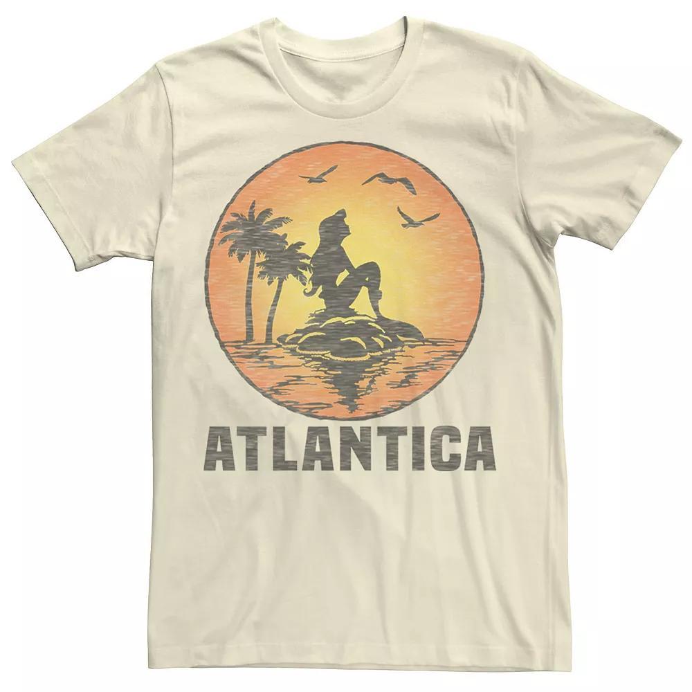 Disney's The Little Mermaid Atlantica Men's Tee, Size: Medium, Natural Product Image