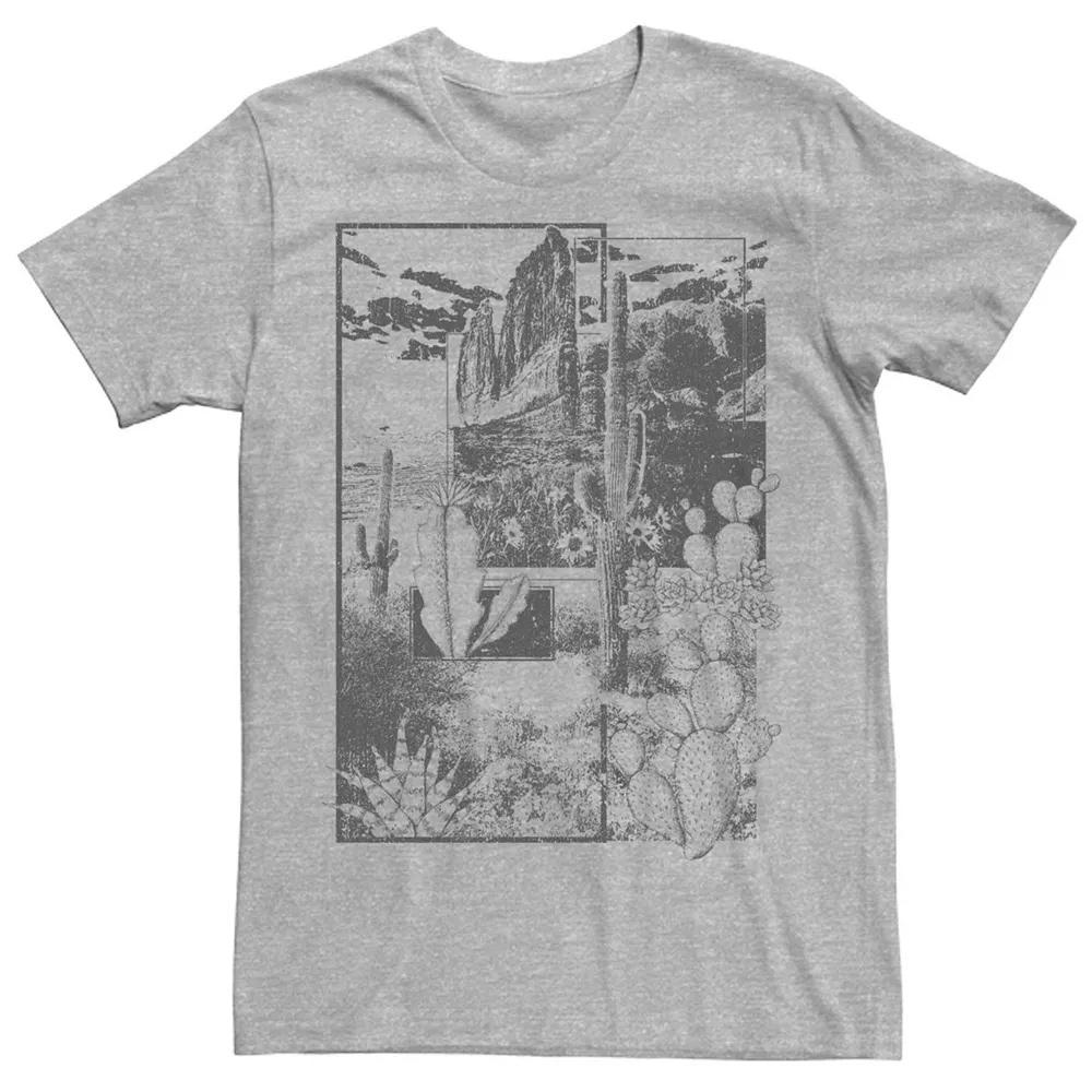 Men's Desert Scene Graphic Tee, Size: Large, Natural Product Image