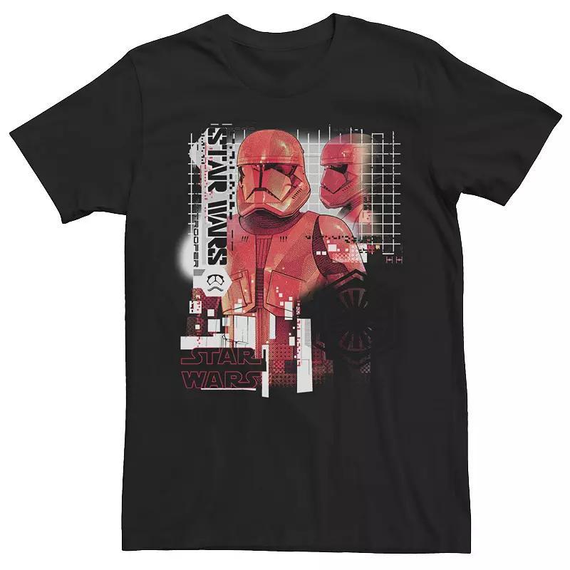 Men's Star Wars Red Trooper Schematic Tee, Size: Medium, Black Product Image