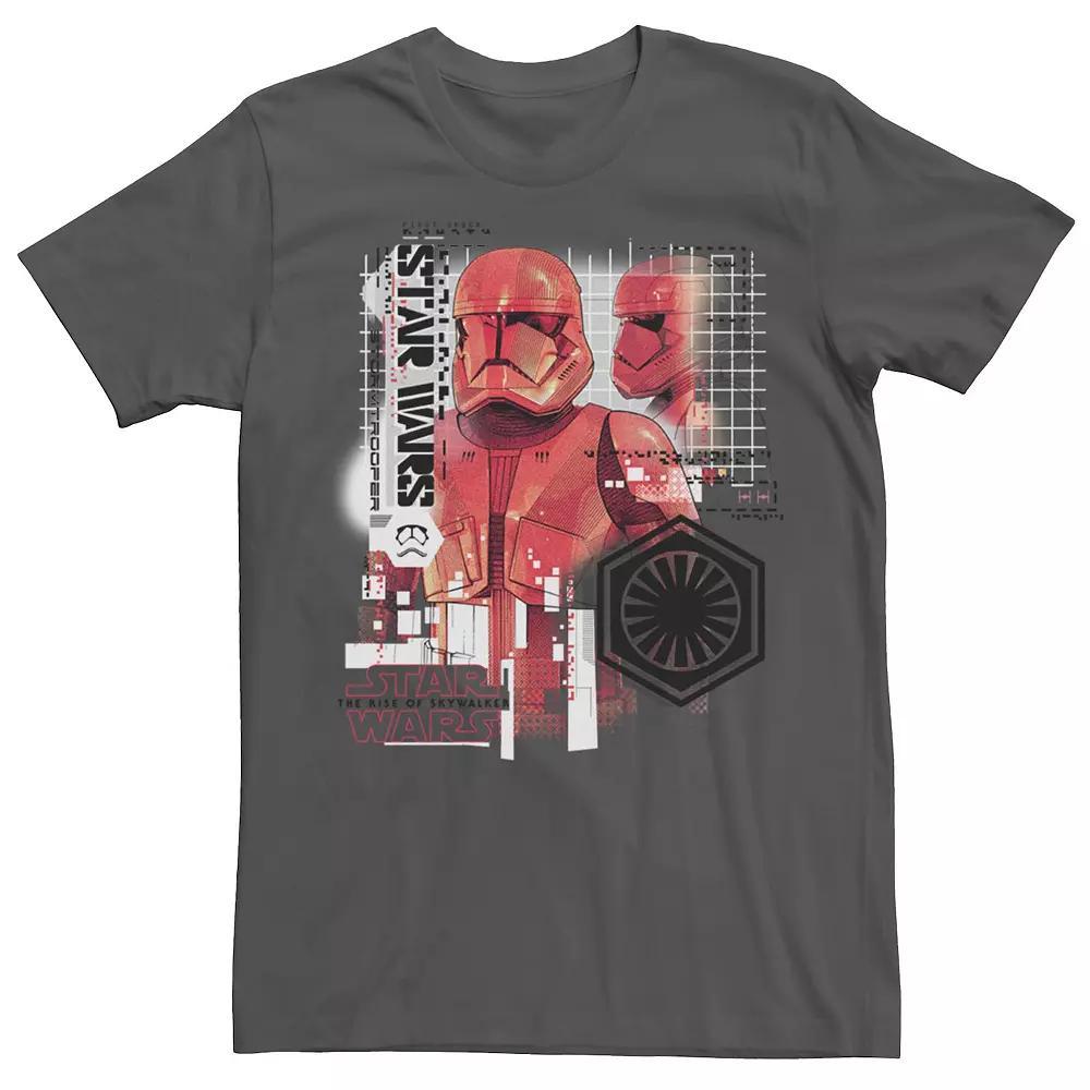 Men's Star Wars Red Trooper Schematic Tee, Size: Medium, Black Product Image