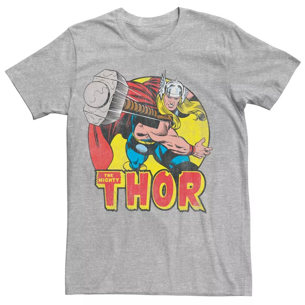 Men's Marvel's The Mighty Thor Retro Hammer Throw Tee,  Product Image