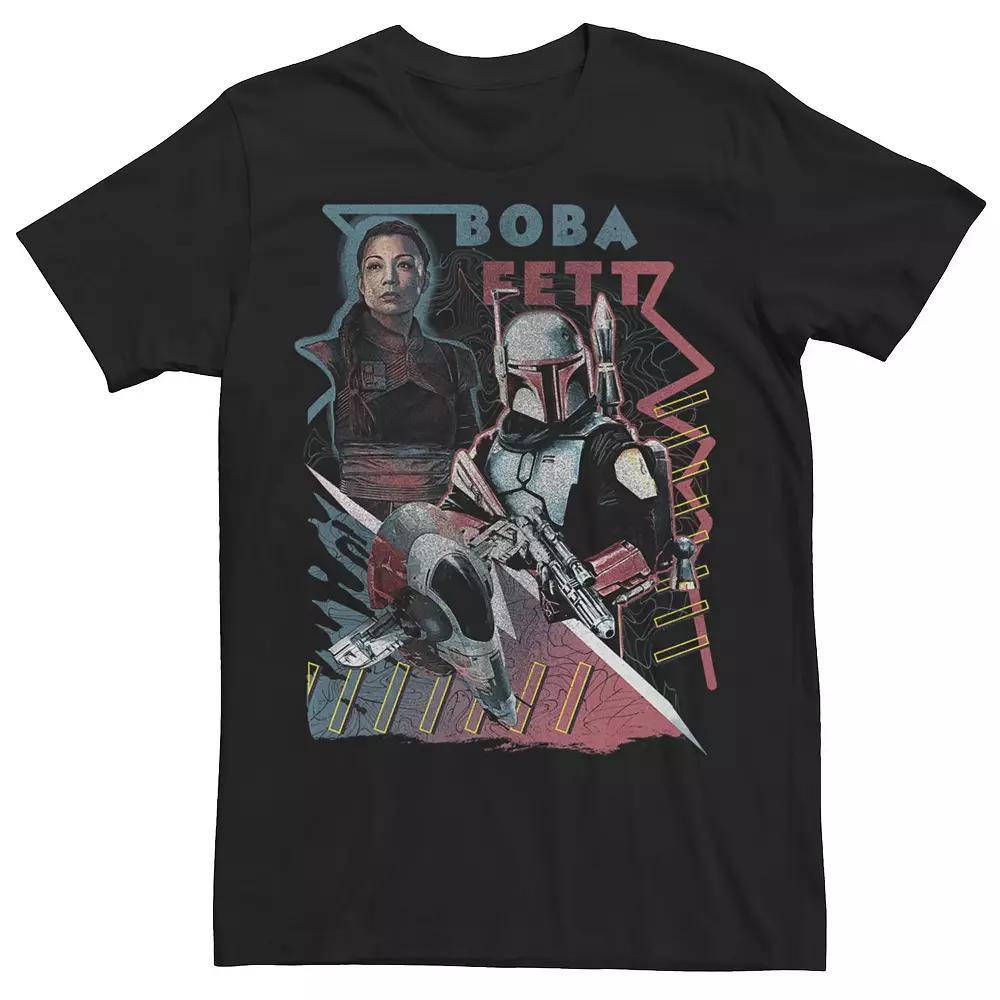 Men's Star Wars The Book Of Boba Fett Outlaws Collage Tee, Size: XS, Black Product Image