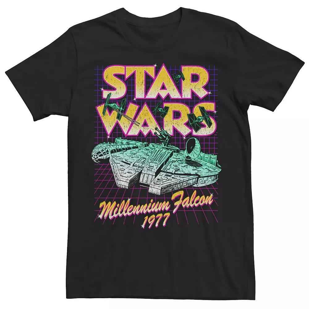 Men's Star Wars Millennium Falcon Retro Portrait Tee,  Product Image