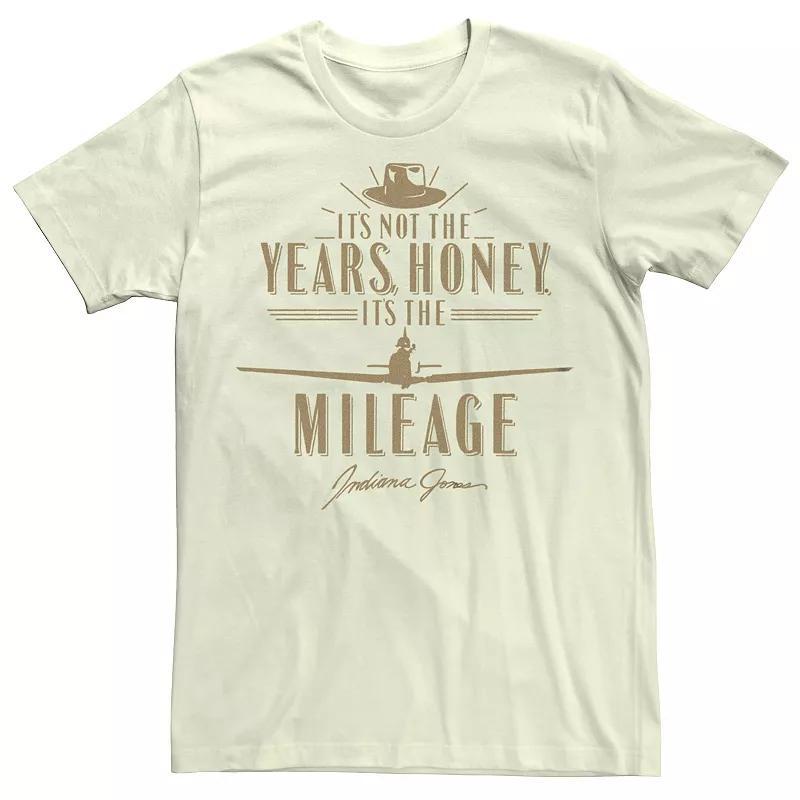 Men's Indiana Jones It's Not the Years Honey Golden Quote Graphic Tee, Size: Small, Natural Product Image