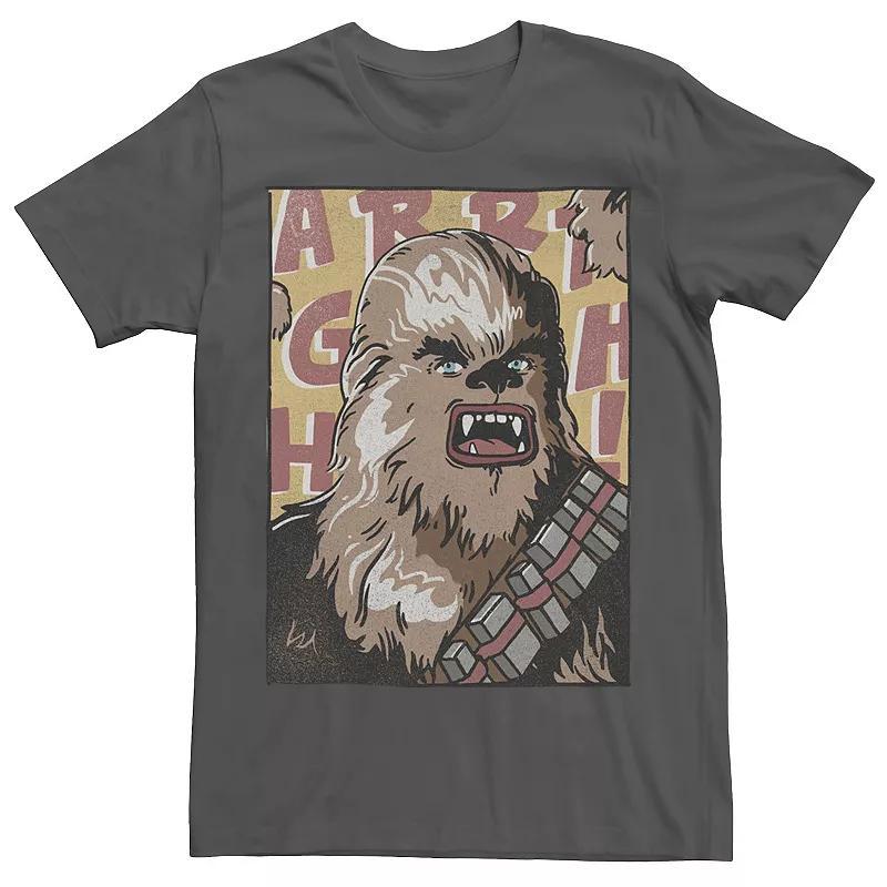 Mens Star Wars Chewbacca Comic Book Character Portrait Tee Product Image