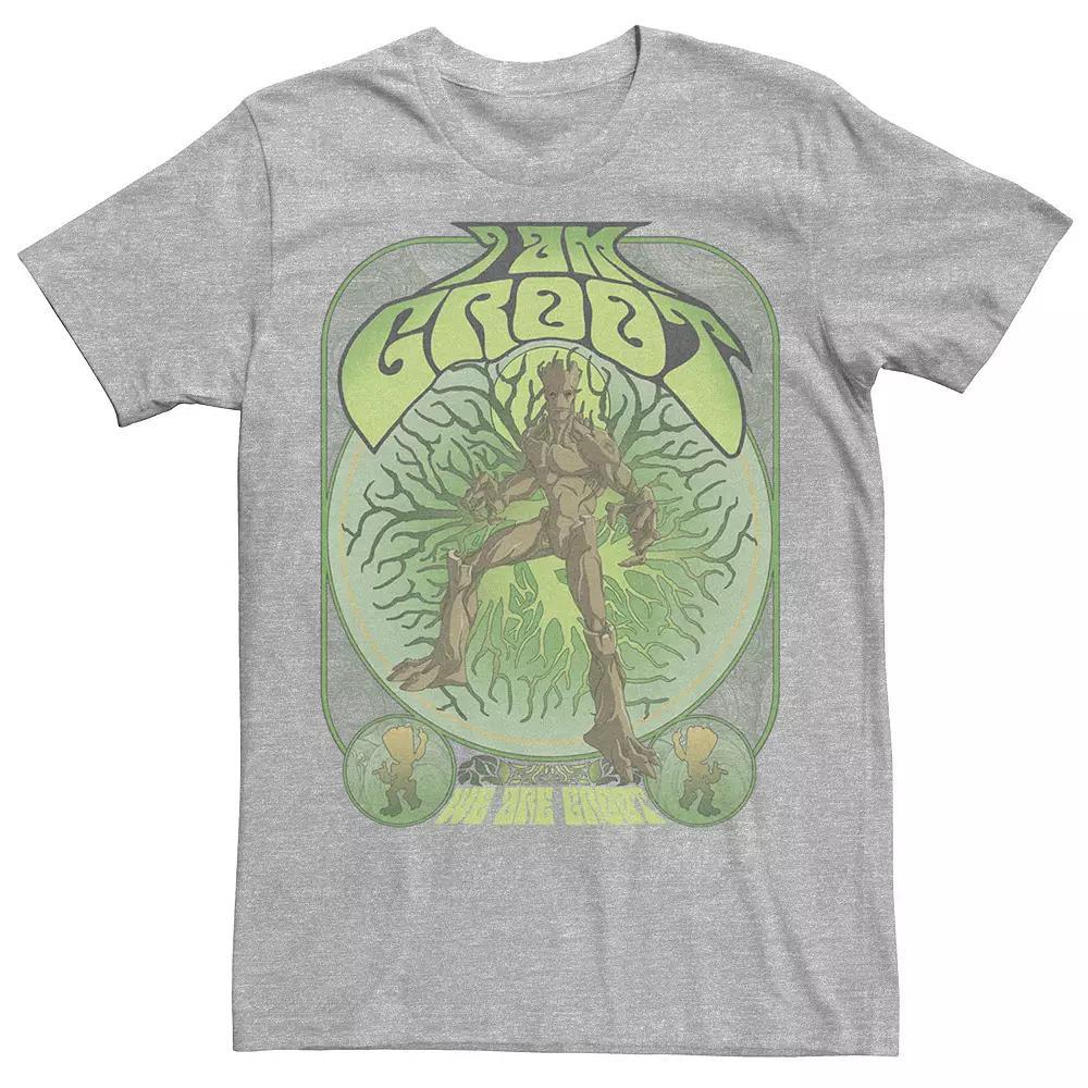Men's Marvel Guardians of the Galaxy Classic I Am Groot Tee, Size: XS, Athletic Grey Product Image