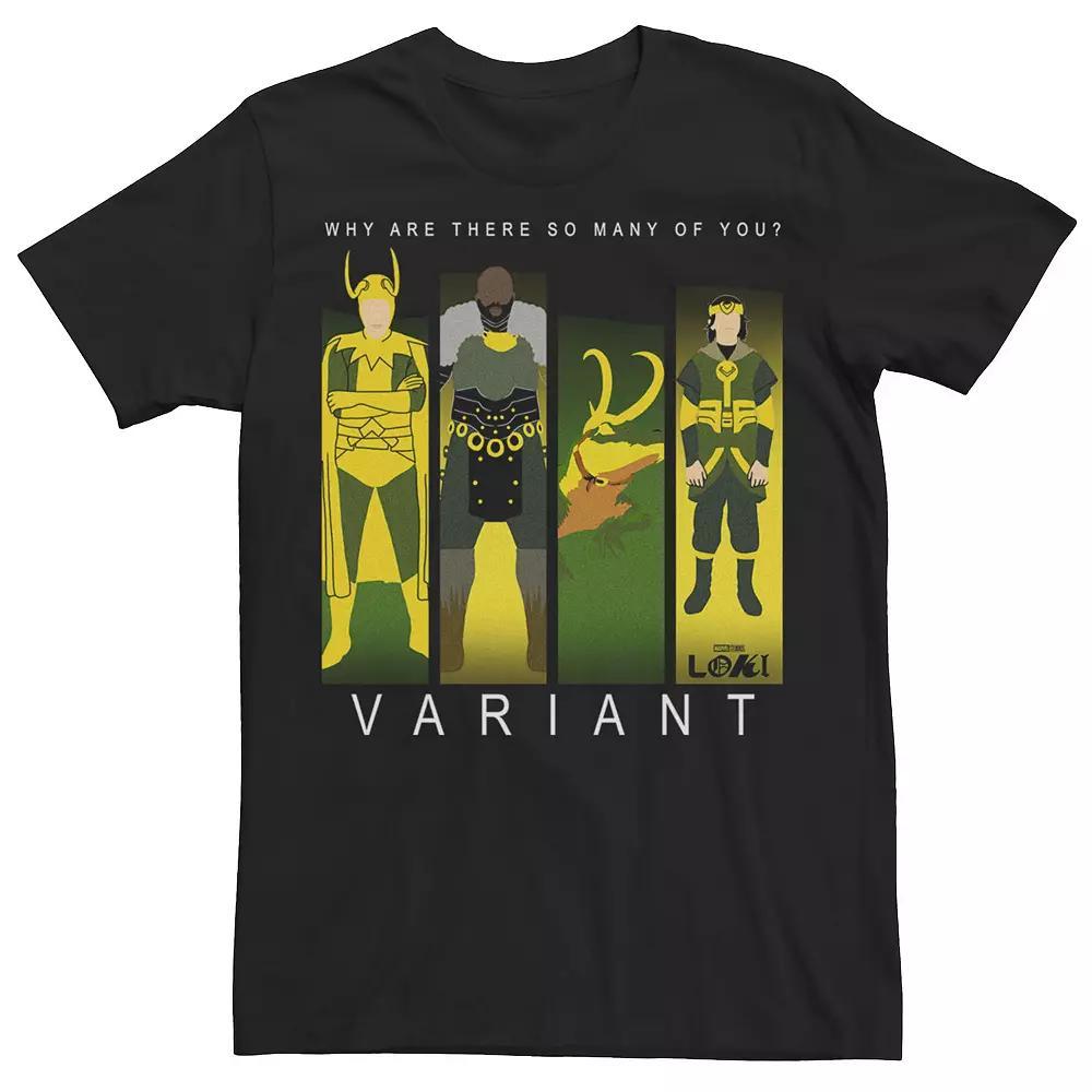 Men's Marvel Loki Variant Panel Poster Tee, Boy's, Size: XL, Black Product Image