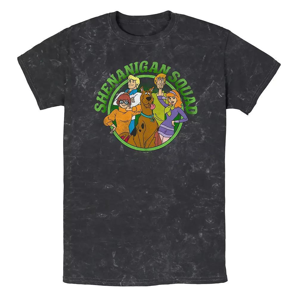 Men's Scooby-Doo Shenanigan Squad Mineral Wash Graphic Tee, Size: Large, Black Product Image