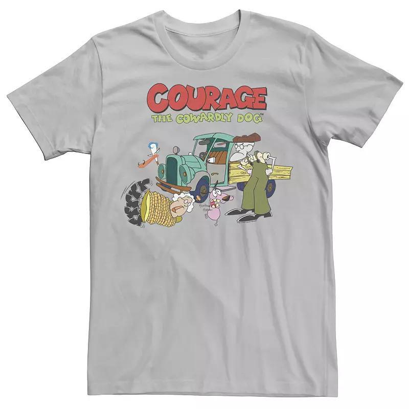 Men's Courage The Cowardly Dog Scene Logo Tee,  Product Image