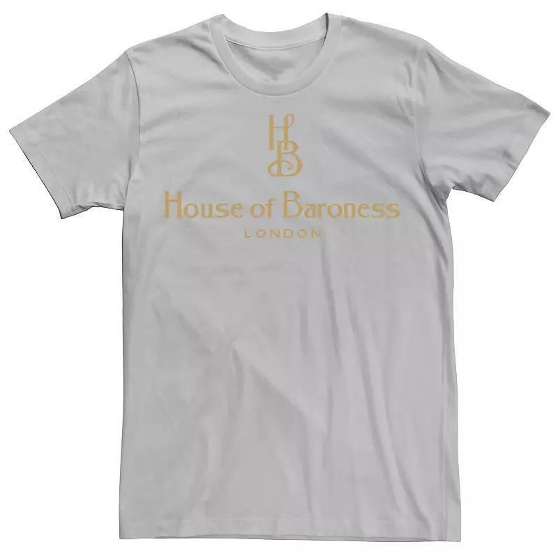 Disney's Cruella De Vil Men's House Of Baroness London Gold Logo Tee, Size: XXL, Silver Product Image