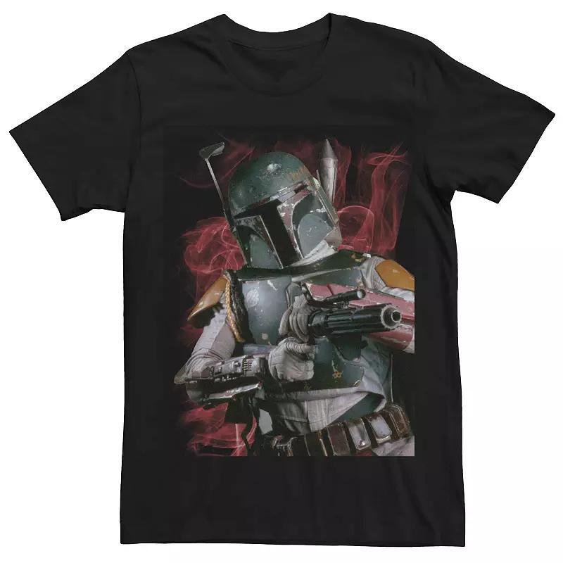 Men's Star Wars Boba Fett Smokey Portrait Tee, Size: XXL, Black Product Image