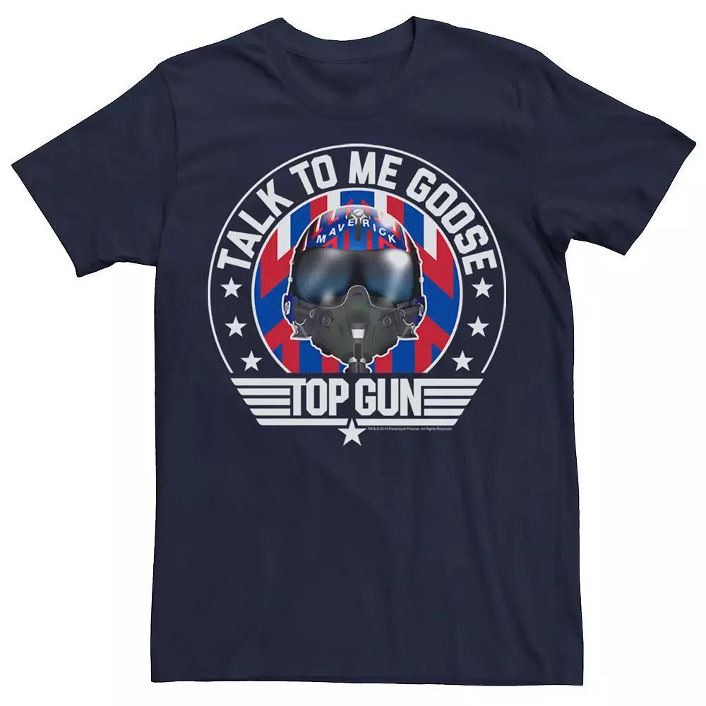 Men's Top Gun Talk To Me Goose Maverick Helmet Tee,  Product Image