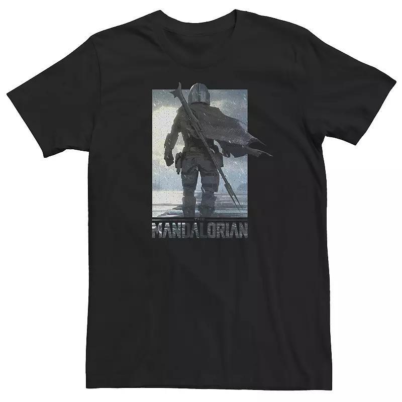 Big & Tall Star Wars Mando Walking Poster Tee, Men's, Size: 5XL, Black Product Image