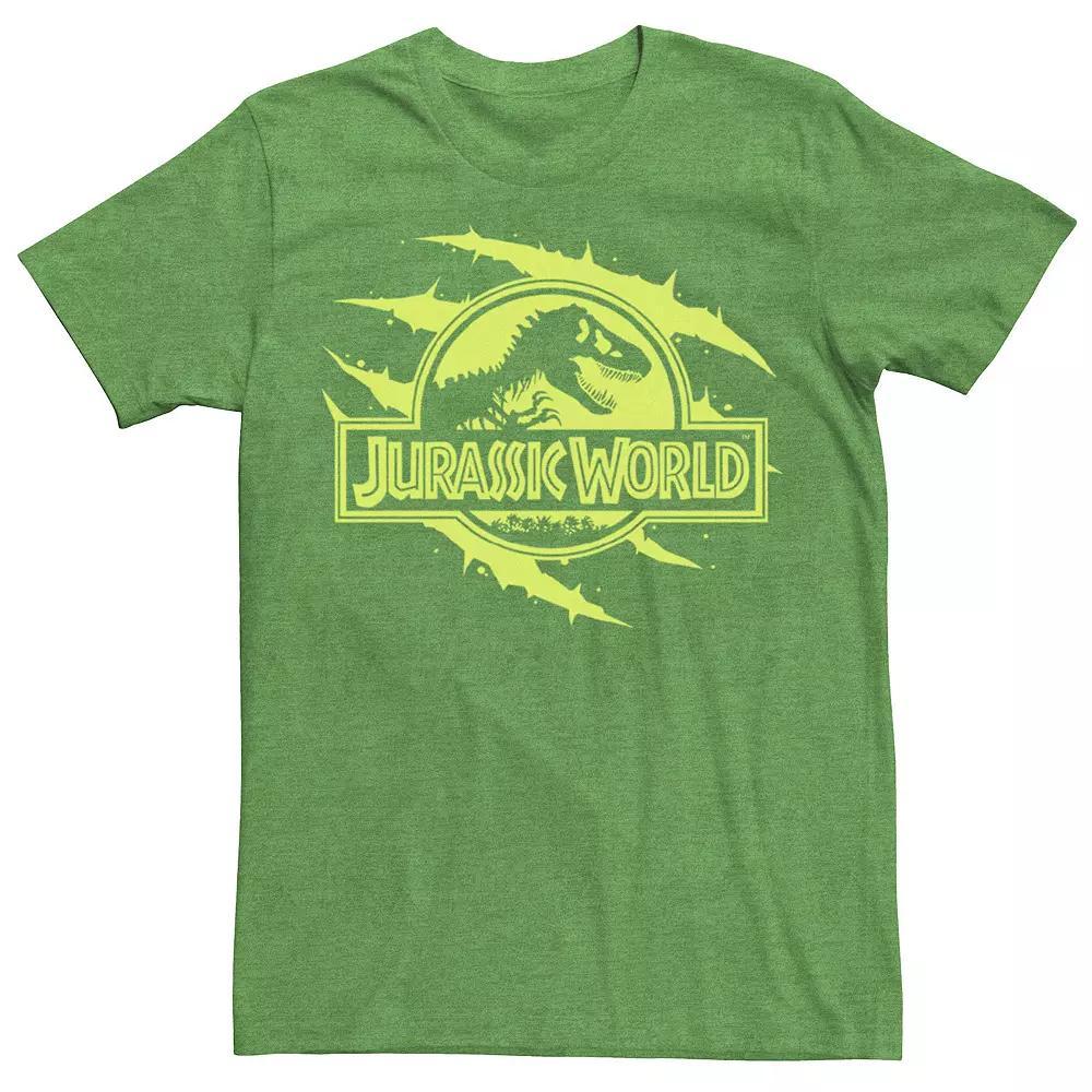Men's Jurassic World Neon T-Rex Fossil Logo Tee,  Product Image