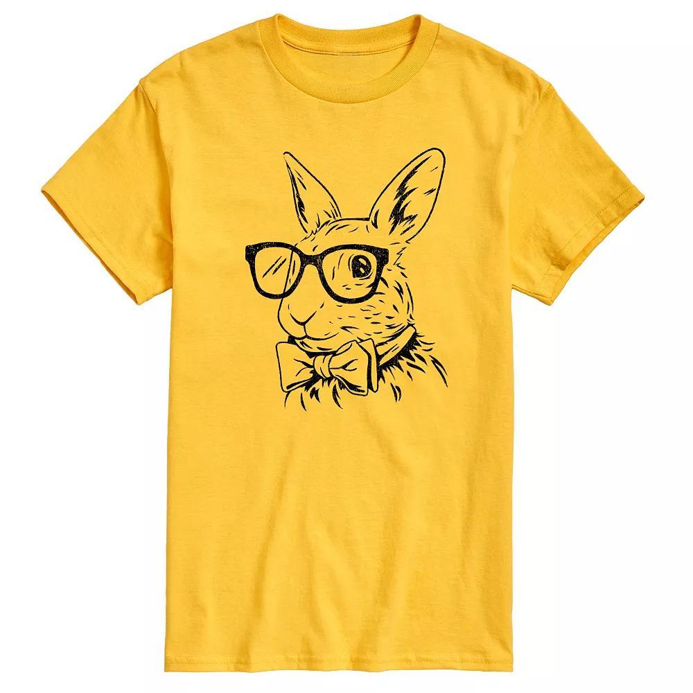 Men's Bunny Bow Tie Graphic Tee,  Product Image