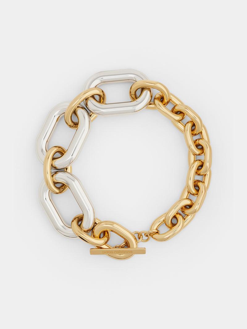 Gold and Silver oversized XL Link Necklace Product Image