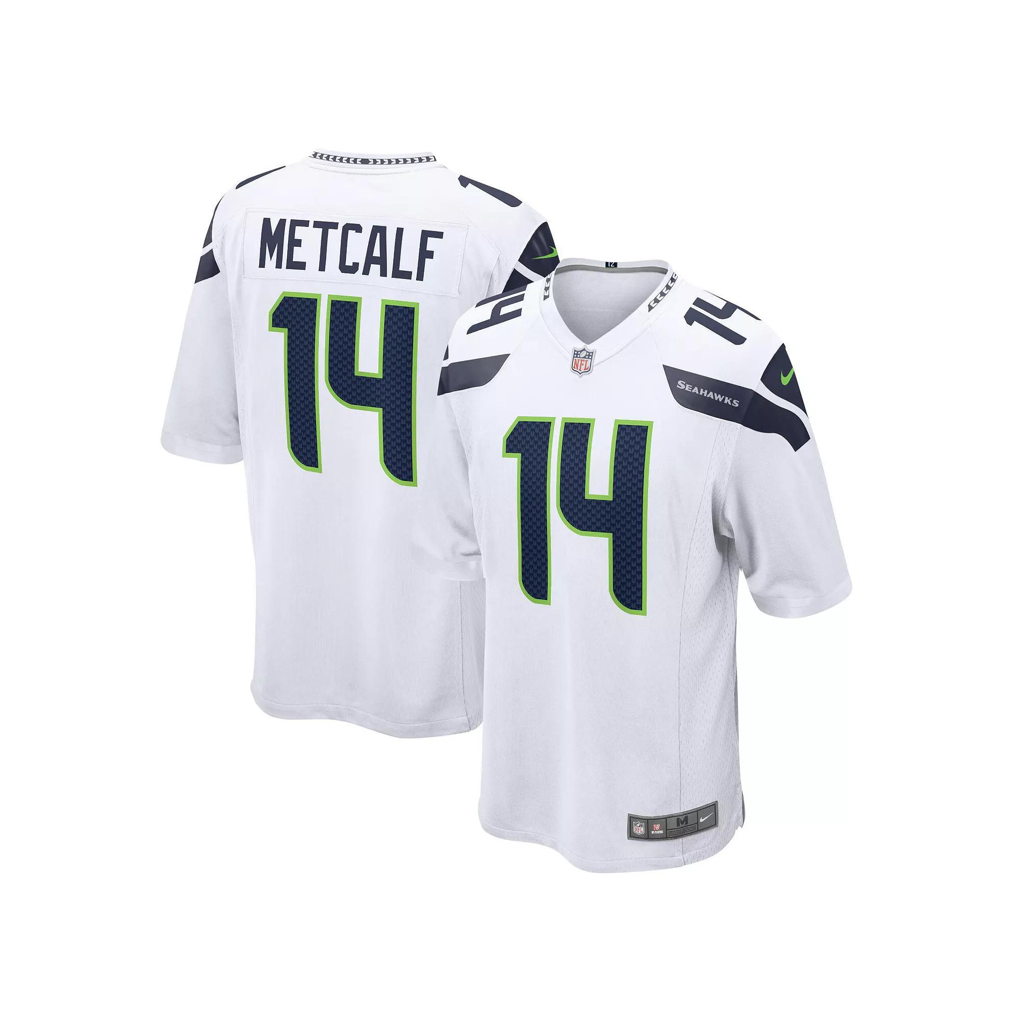 Men's Nike DK Metcalf White Seattle Seahawks Game Jersey, Size: 3XL Product Image