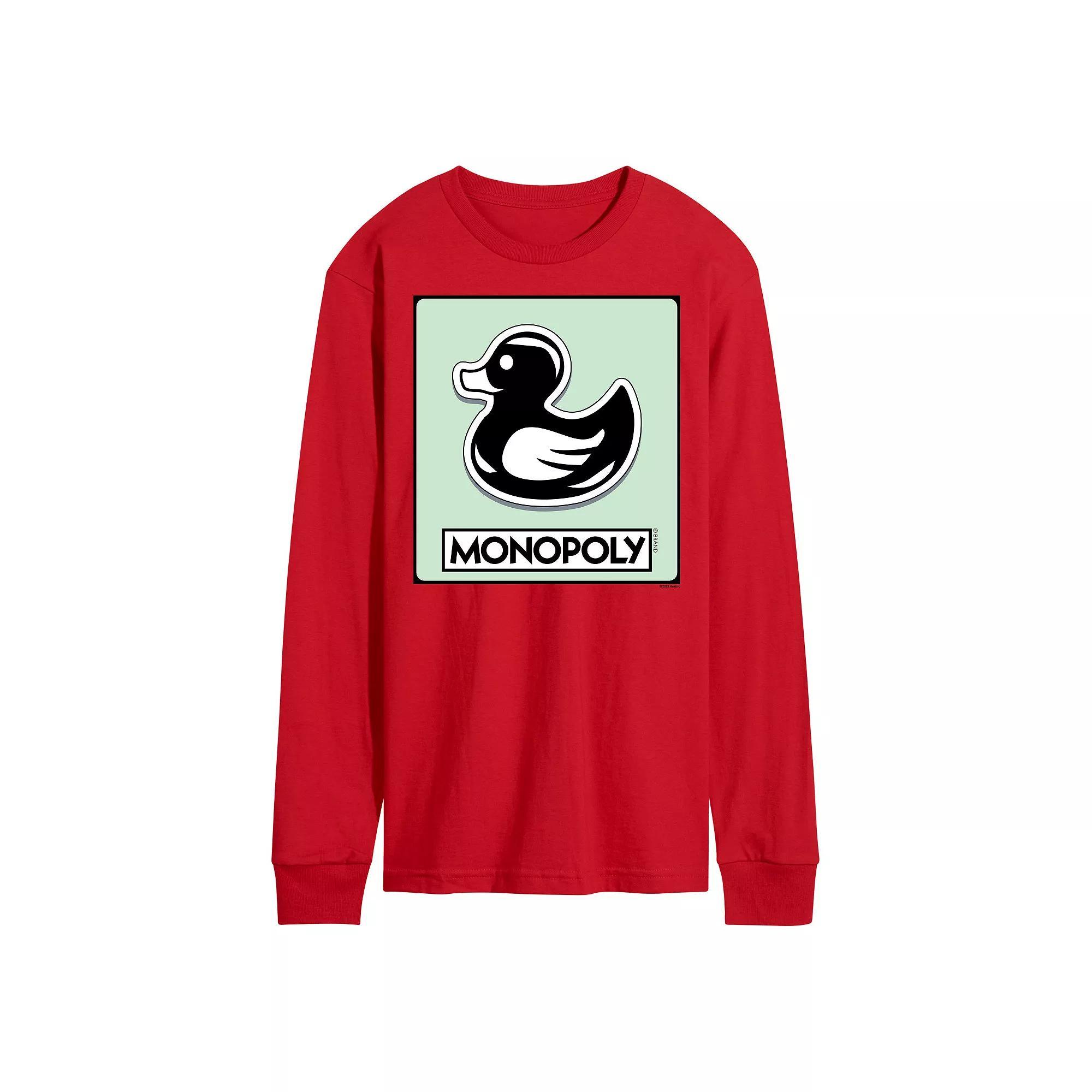 Men's Monopoly Duck Token Long Sleeve Graphic Tee,  Product Image