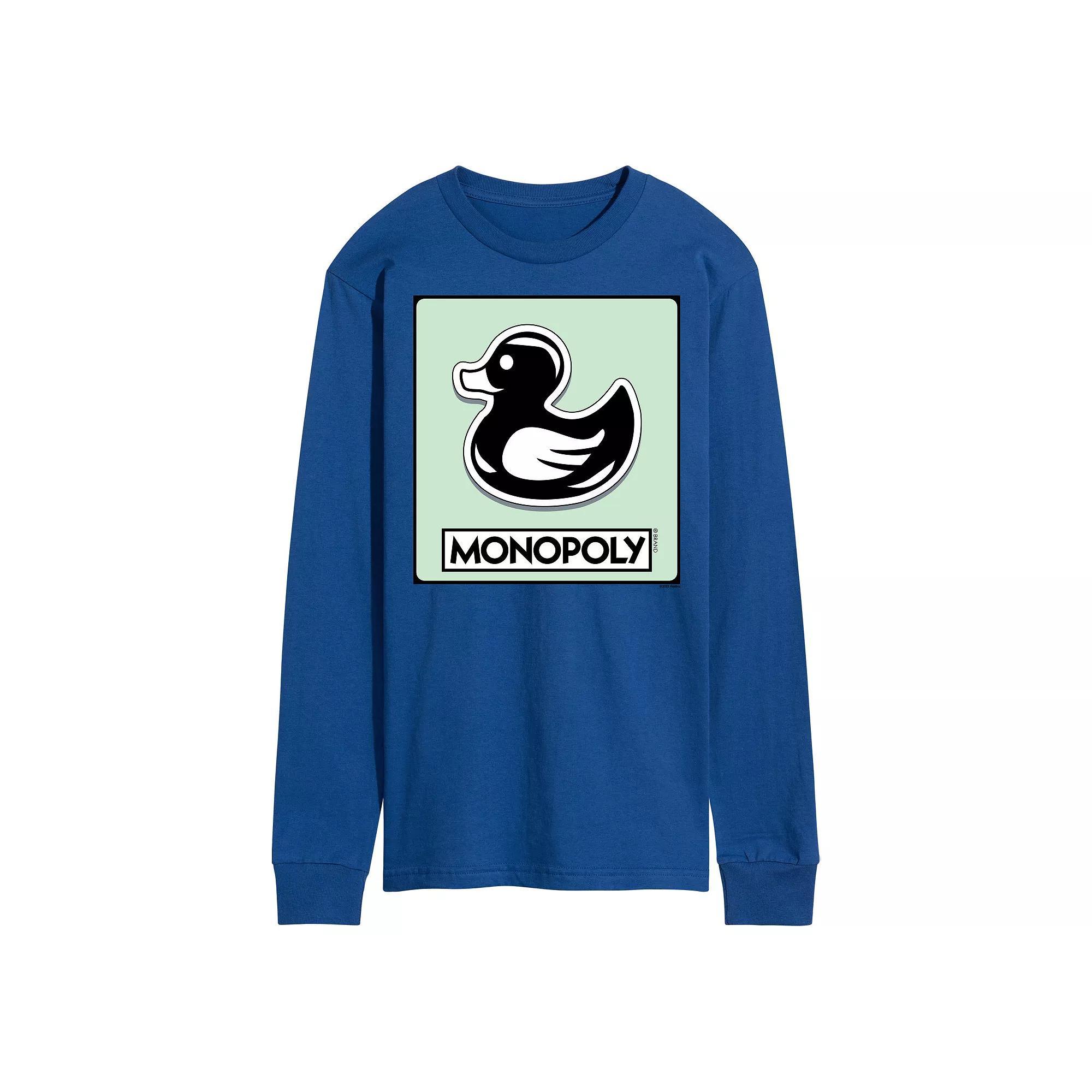 Men's Monopoly Duck Token Long Sleeve Graphic Tee,  Product Image