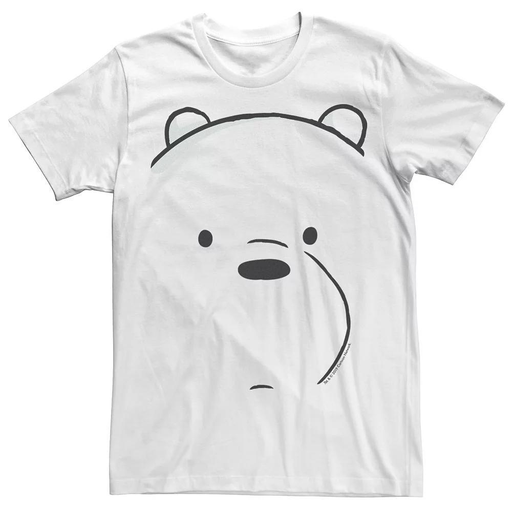 Men's CN We Bare Bears Ice Bear Big Face Tee,  Product Image