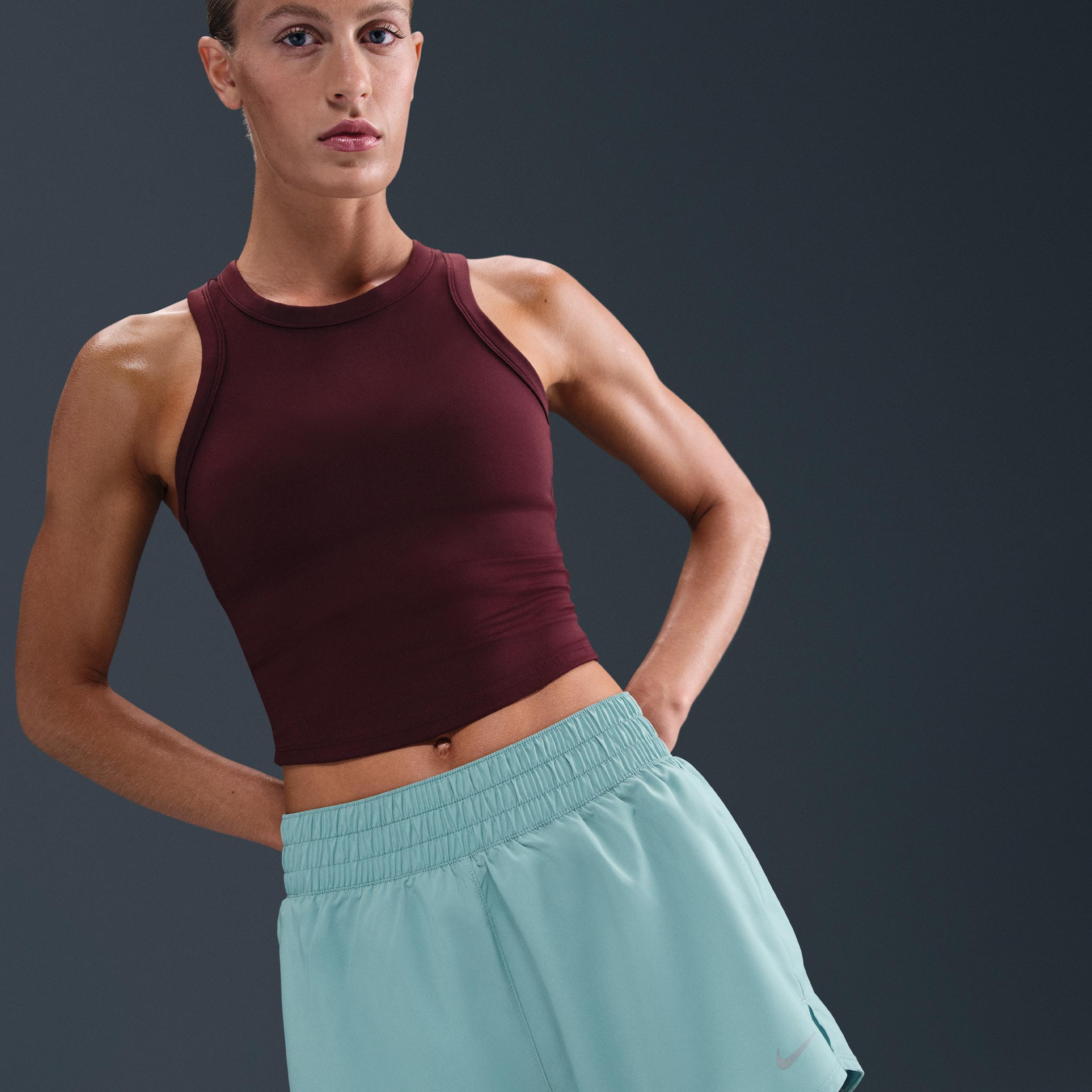 Nike Womens One Dri-FIT High-Waisted 3 2-in-1 Shorts | DX6016-017 Product Image