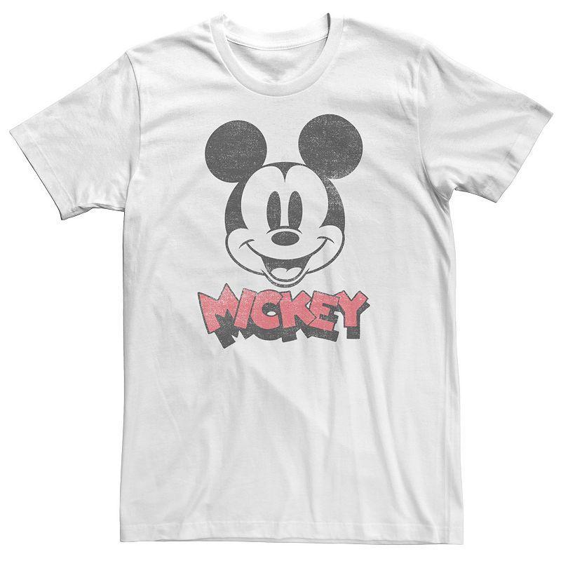 Big & Tall Disney Mickey & Friends Mickey Big Face Logo Tee, Men's,  Product Image