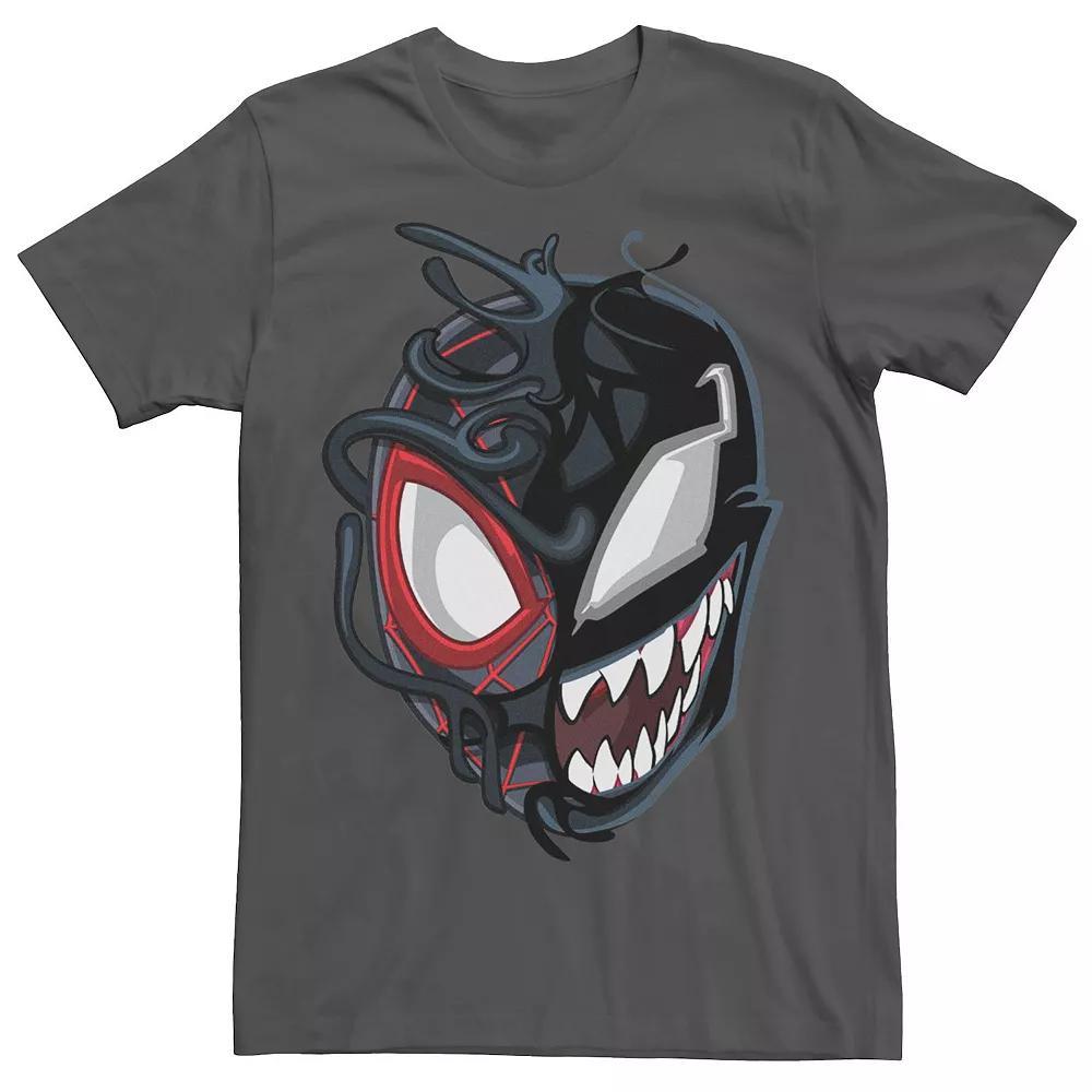 Men's Marvel Spider-Man Venom Miles Split Face Tee,  Product Image