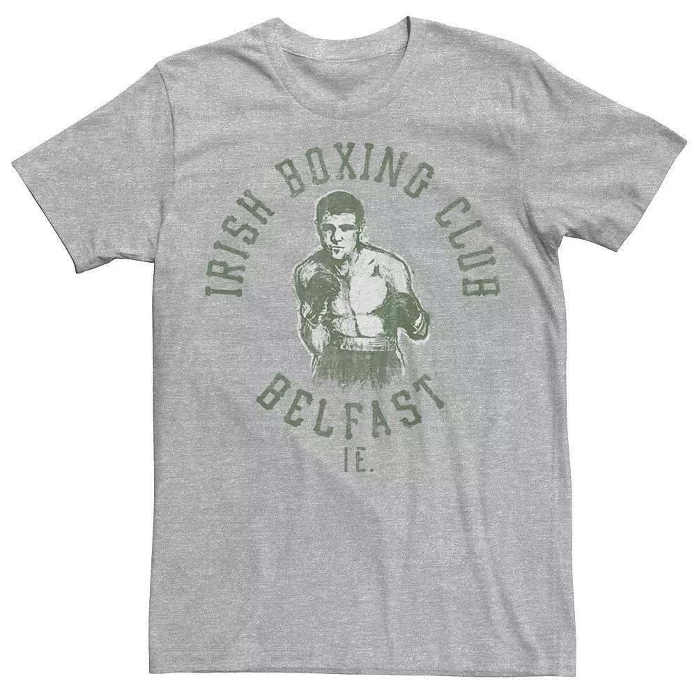 Men's Irish Boxing Club Belfast Graphic Tee, Size: Large, Athletic Grey Product Image