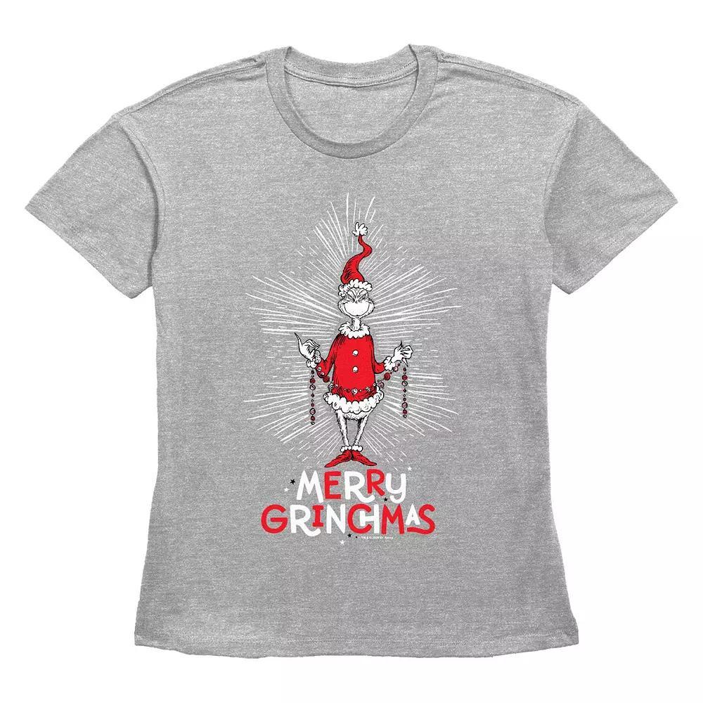 Women's Dr. Seuss Merry Grinchmas Graphic Tee,  Product Image