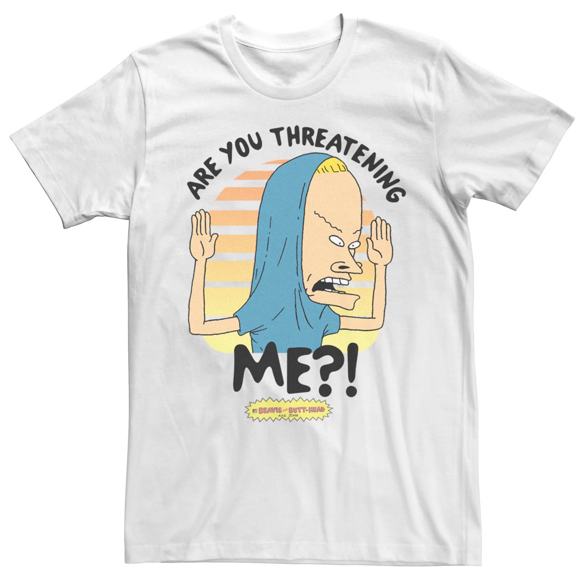 Men's Beavis And Butthead Are You Threatening Me Tee,  Product Image