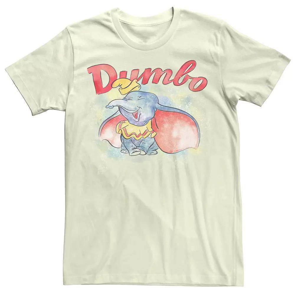 Disney's Dumbo Watercolor Portrait Men's Tee, Size: Small, Natural Product Image