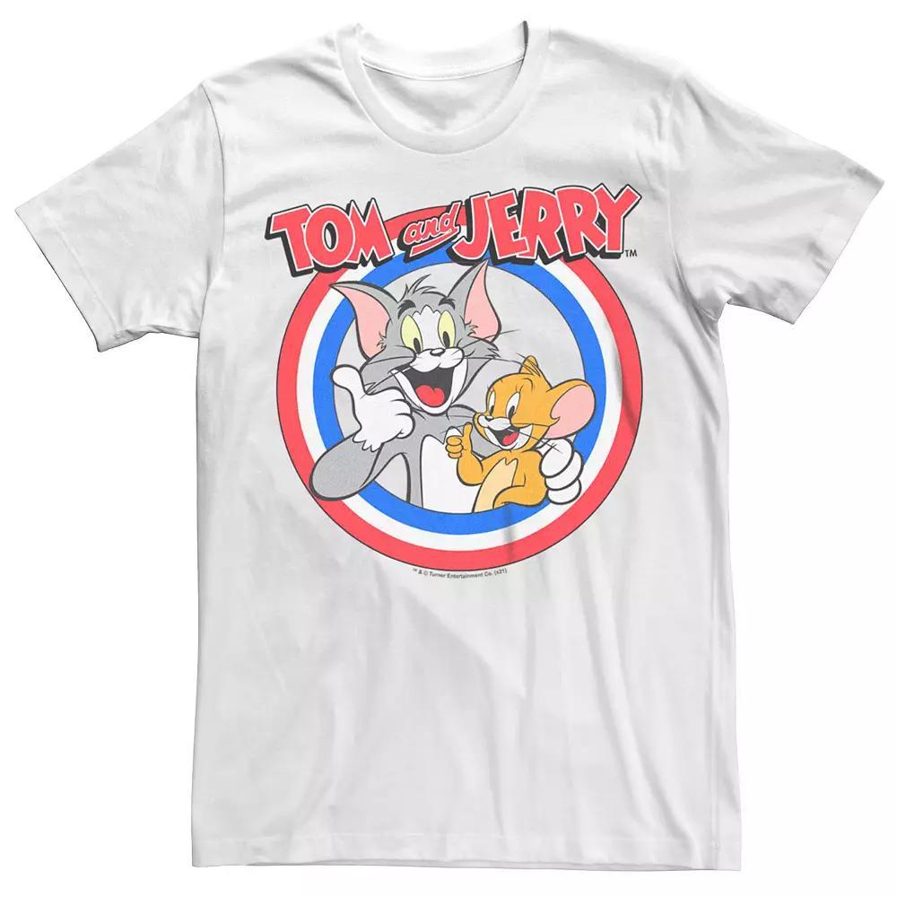 Men's Tom & Jerry Americana Tom And Jerry Logo Tee,  Product Image