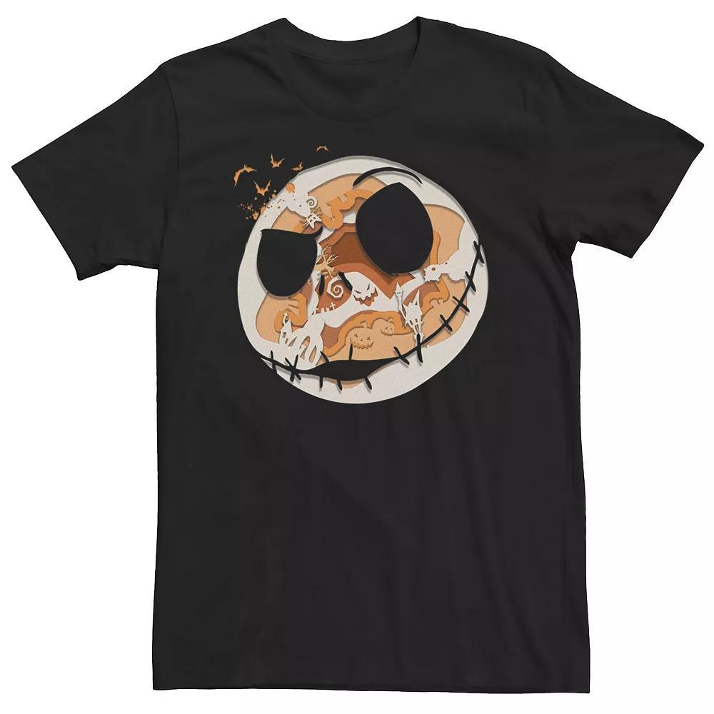 Big & Tall Disney The Nightmare Before Christmas Jack Skellington Paper Cut Fill Tee, Men's,  Product Image