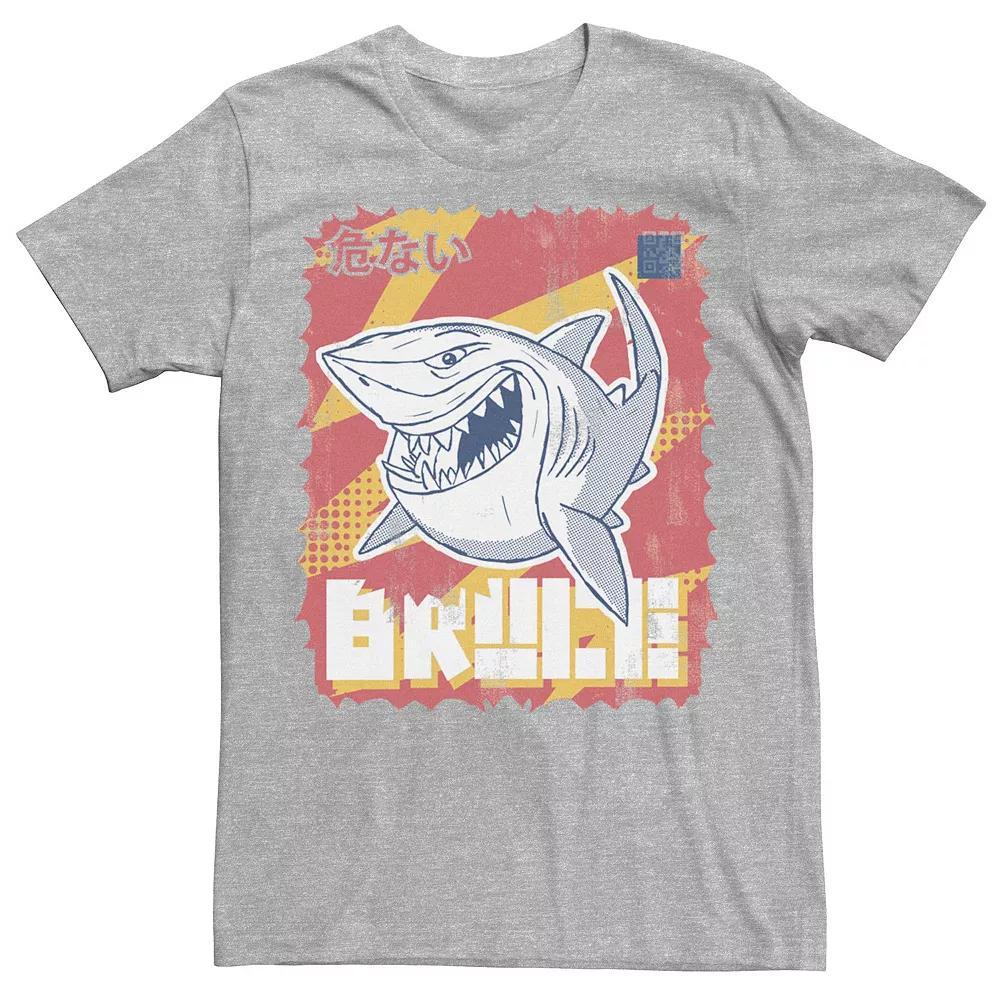 Disney / Pixar's Finding Nemo Bruce Men's Kanji Poster Tee, Size: Small, Athletic Grey Product Image