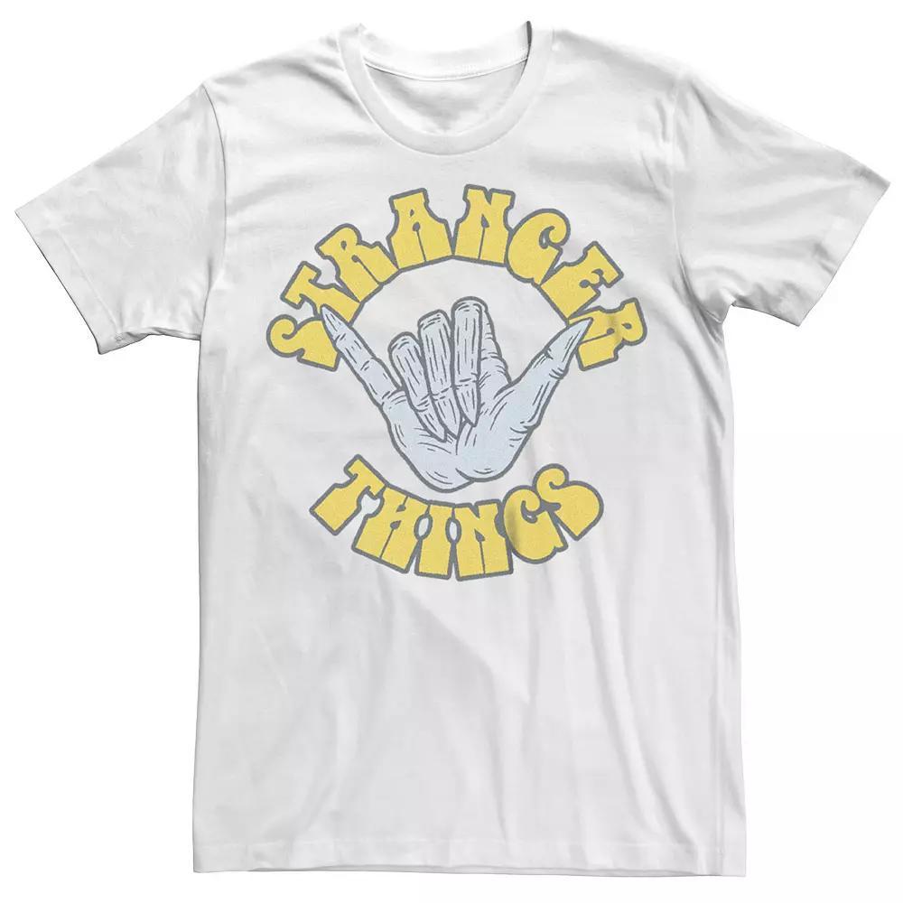 Men's Stranger Things Hawkins Demogorgon Shaka Graphic Tee, Size: Small, White Product Image