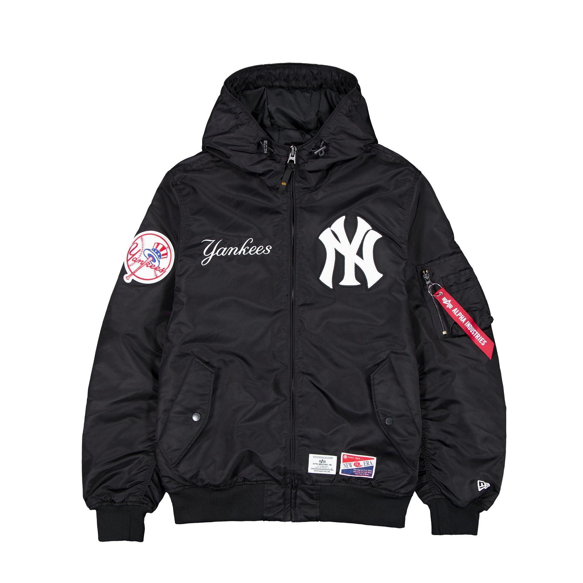 Alpha Industries x New York Yankees L-2B Hooded Bomber Jacket Brown Male Product Image