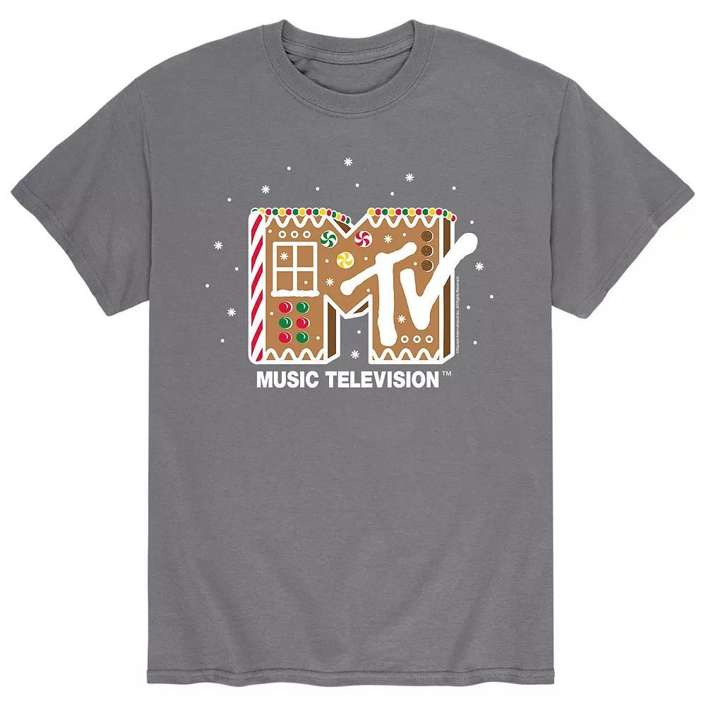 Men's MTV Classic Logo Gingerbread Tee,  Product Image