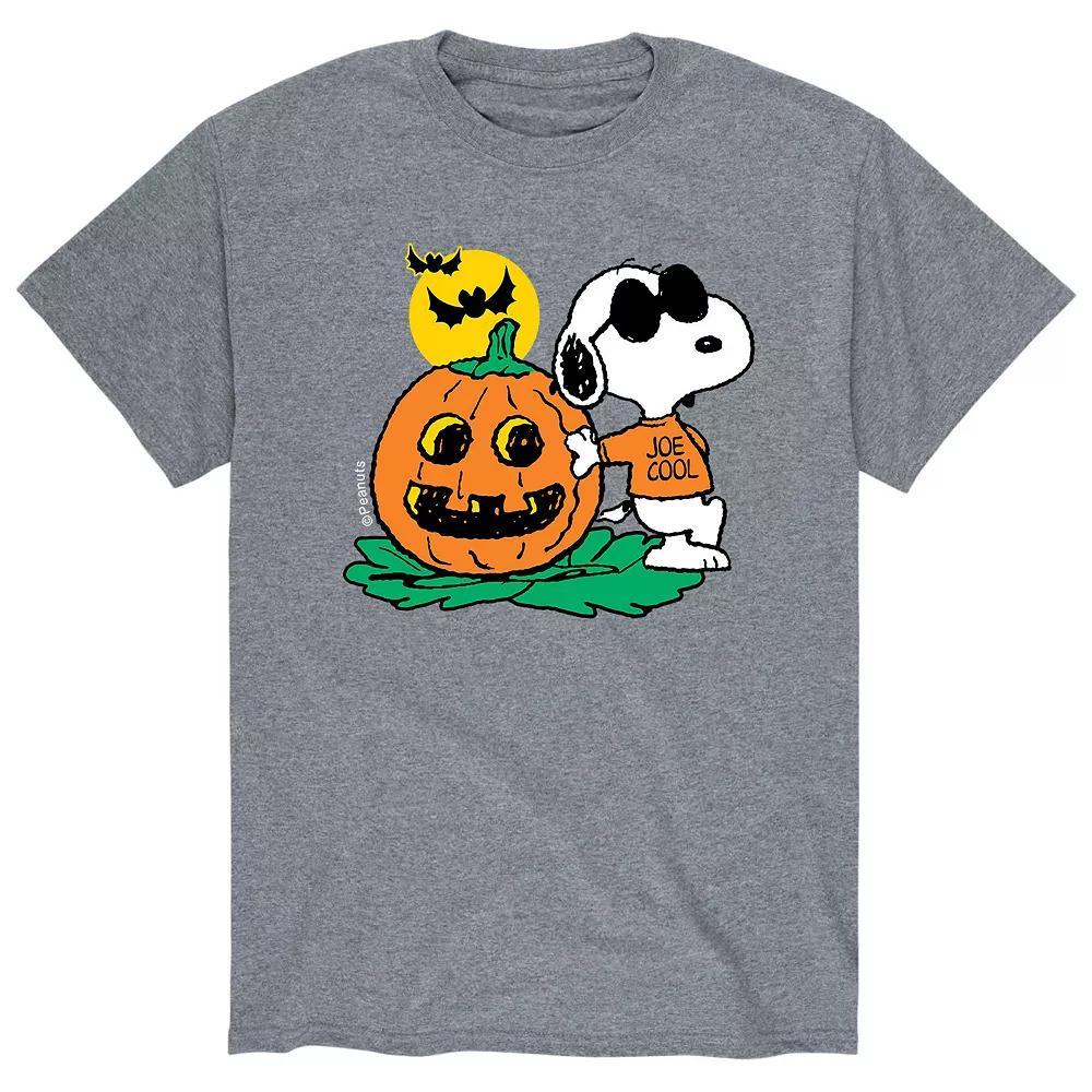 Men's Peanuts Joe Cool Pumpkin Tee, Size: XXL, Gray Product Image