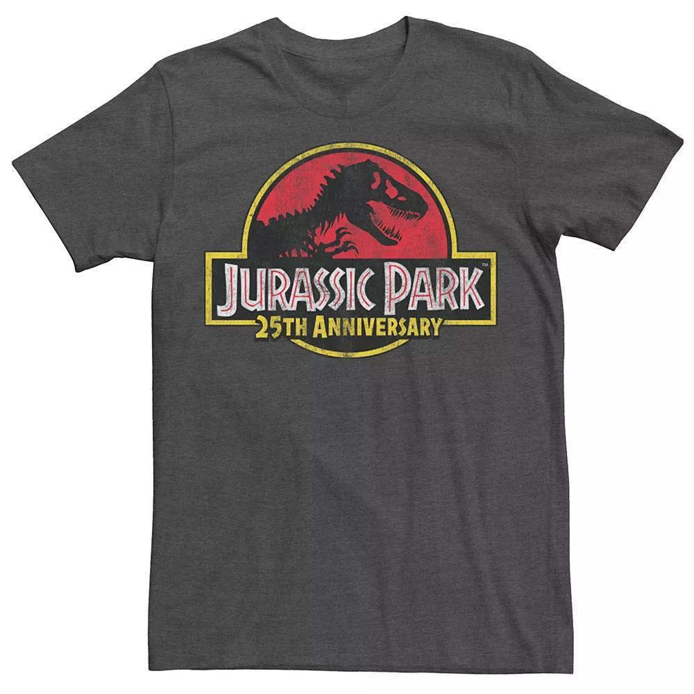 Men's Jurassic Park Peach Distressed Logo Tee,  Product Image