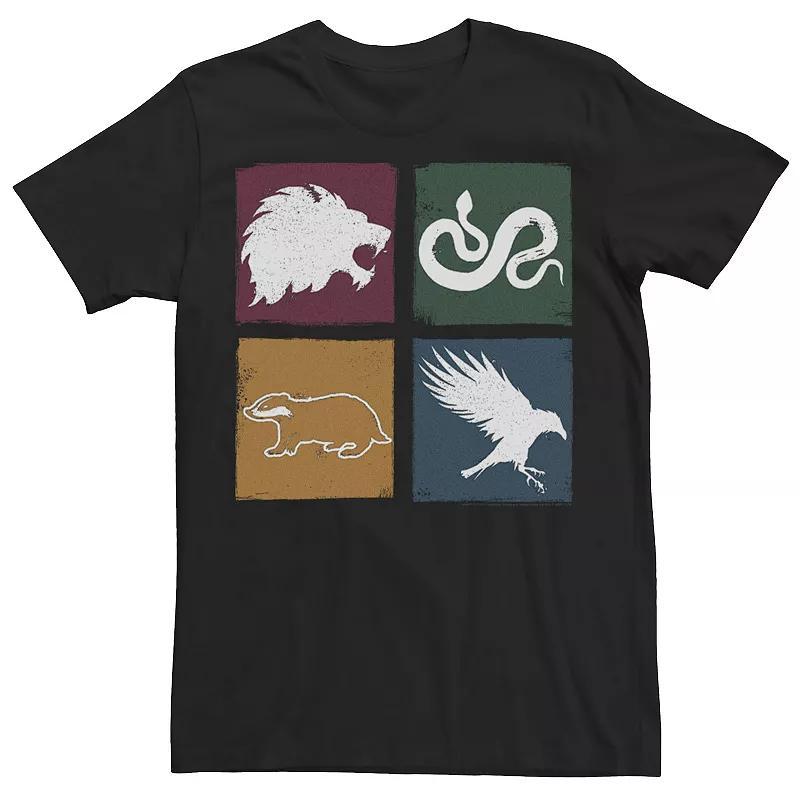 Men's Harry Potter Simple House Crest Box Up Tee, Size: XS, Black Product Image