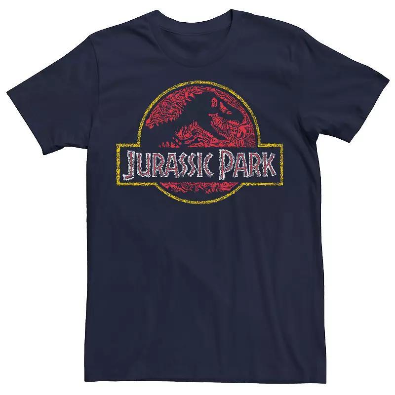 Mens Jurassic Park Classic Fossil Build Up Logo Tee Product Image