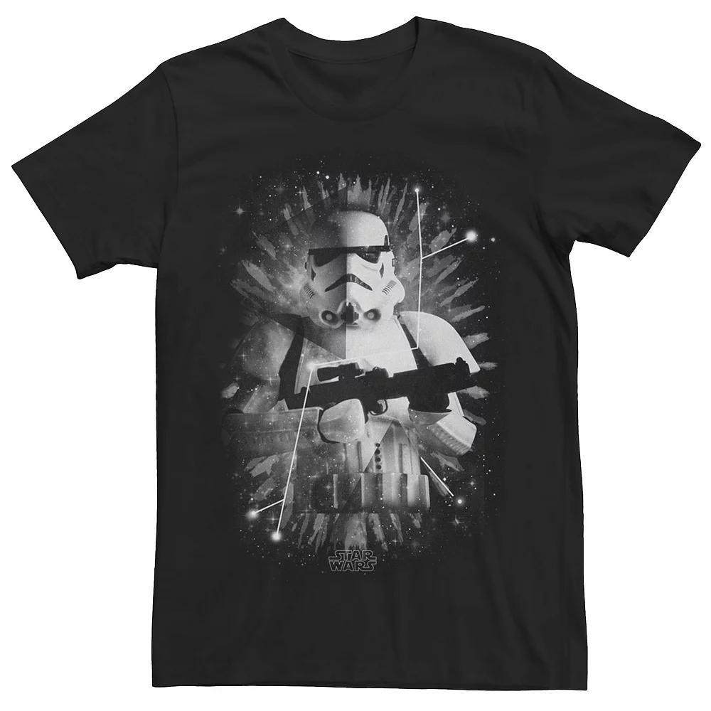 Men's Star Wars Stormtrooper Black And White Portrait Tee,  Product Image