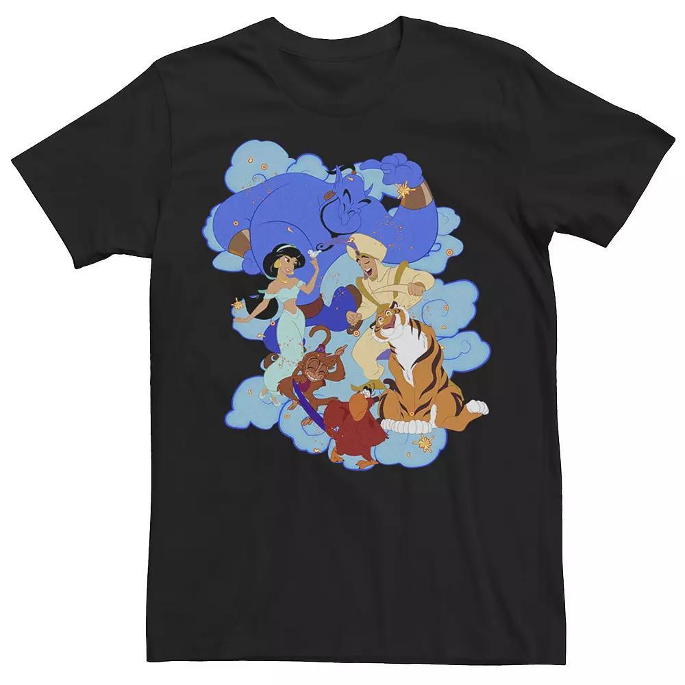 Disney's Aladdin Group Shot Agrabah Dance Off Men's Tee,  Product Image