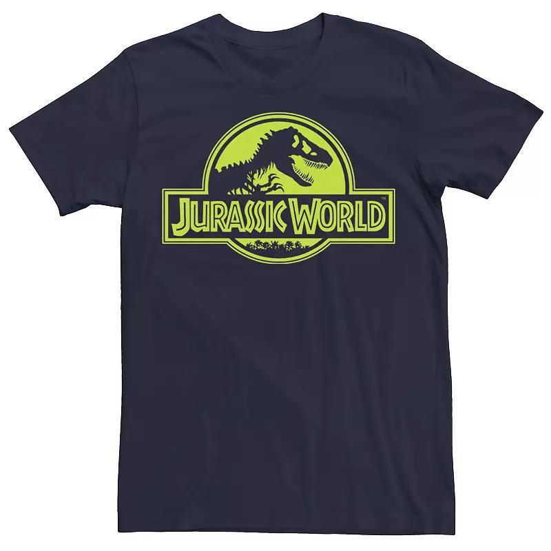 Men's Jurassic Park Tropical Tree Fill Fossil Logo Tee, Size: 3XL, Black Product Image