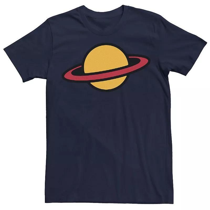 Mens Rugrats Chuckie Planet Costume Tee Navy Grey Product Image