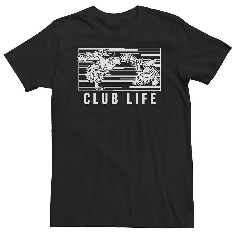 Big & Tall and White The Flintstones Club Life Tee, Mens Product Image