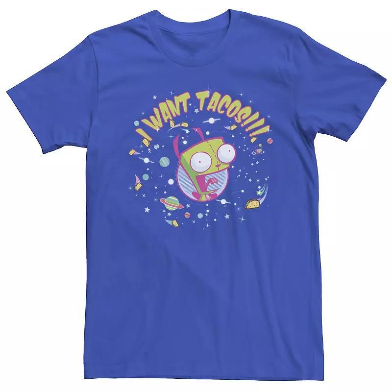 Men's Invader Zim I Want Tacos Tee, Size: XXL, Royal Product Image