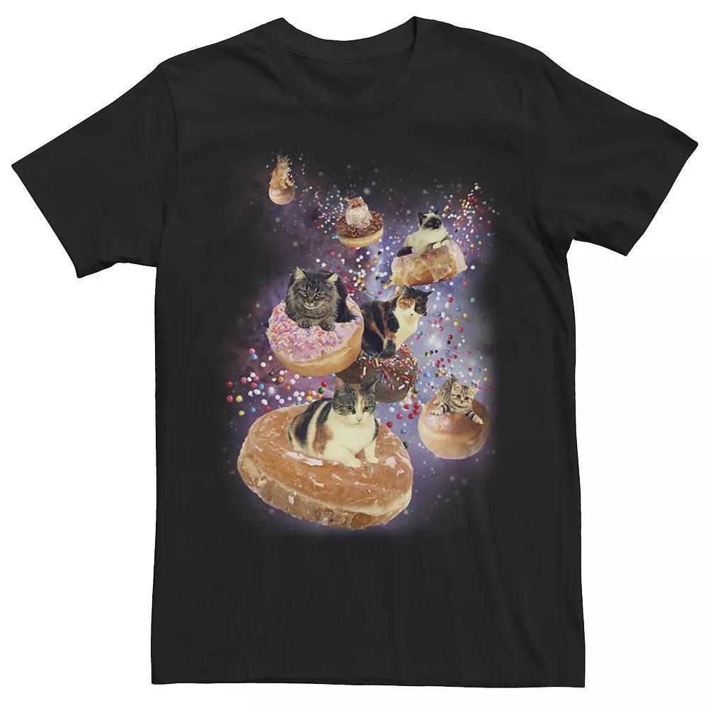 Men's Space Donut Cats Flight Graphic Tee,  Product Image