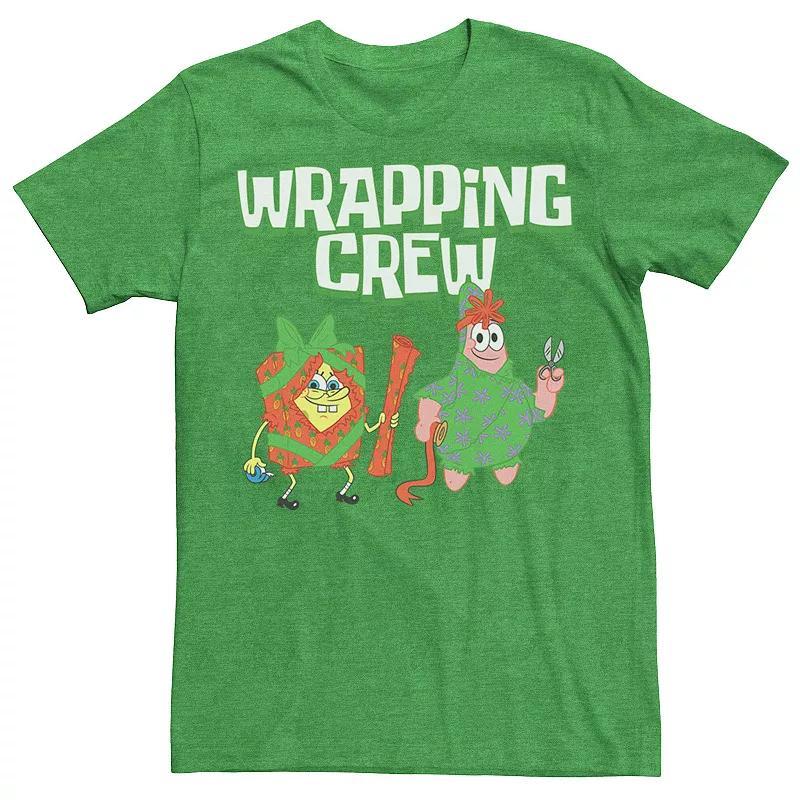 Men's Spongebob Squarepants Patrick Wrapping Crew Tee, Size: XXL, Kelly Grey Product Image