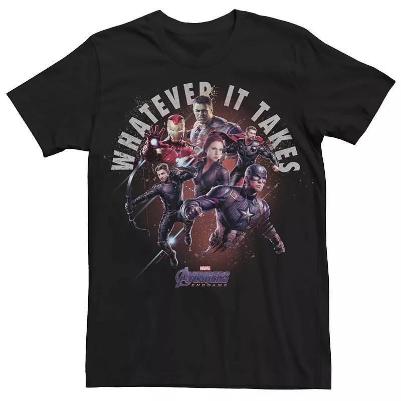 Men's Marvel Avengers Endgame Whatever It Takes Group Shot Tee, Size: XL, Black Product Image